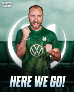 Eriksen signs for Wolfsburg