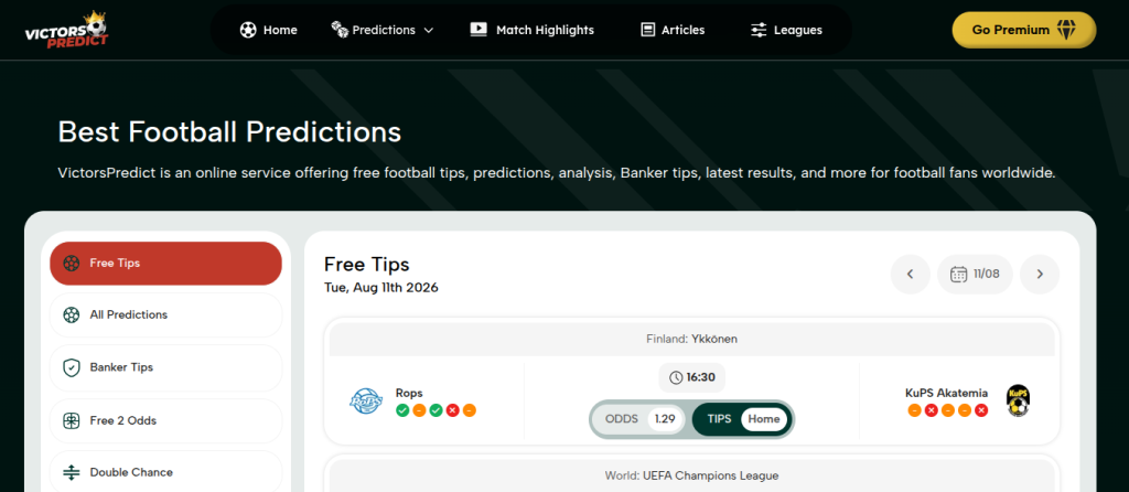 Victorspredict and Victors Prediction