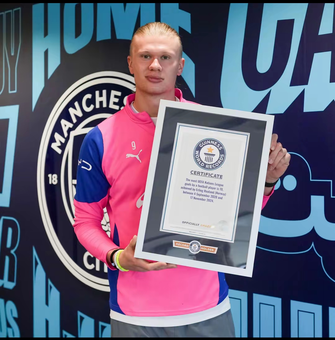 Erling Haaland Receives New Guinness World Records